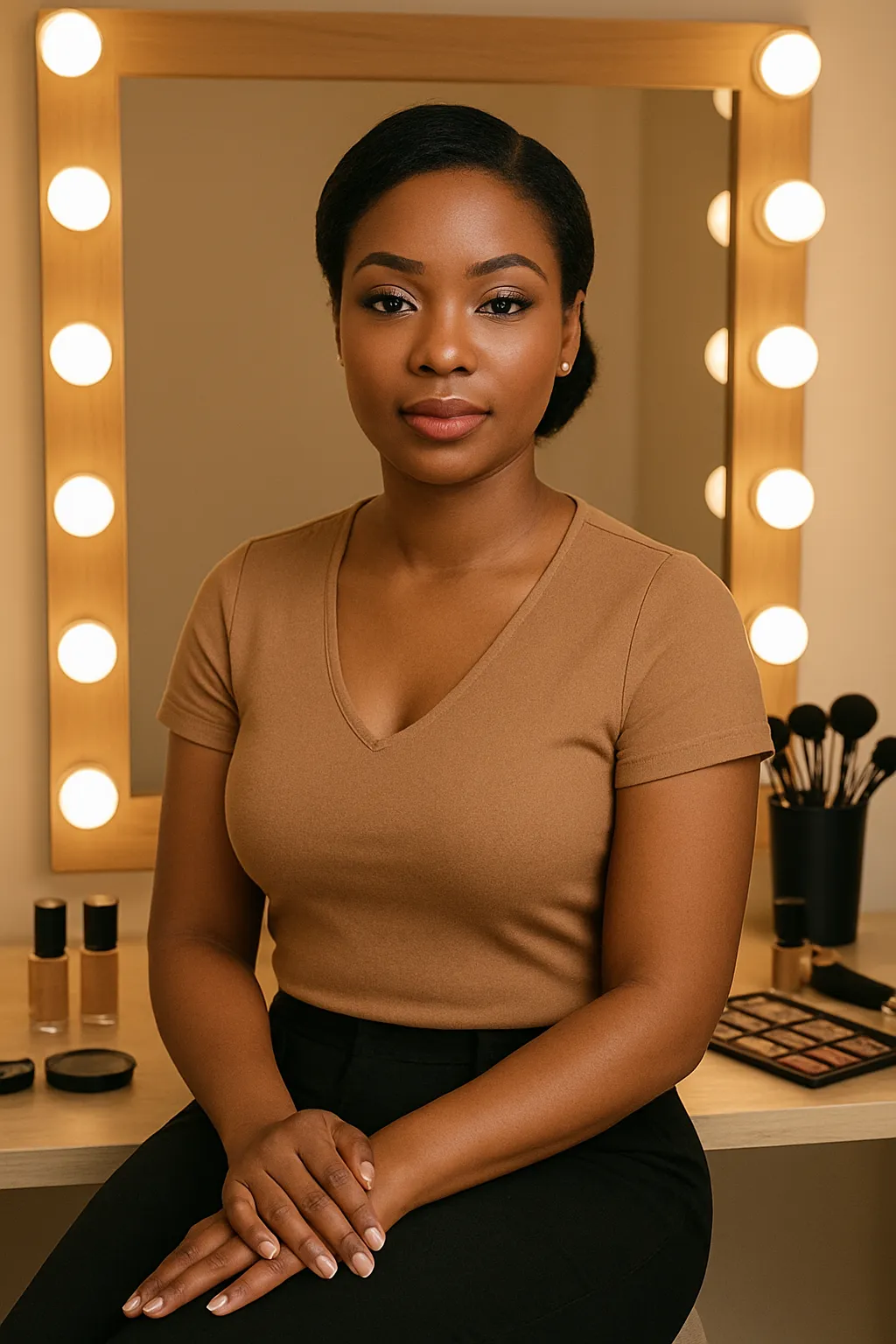 litecare woman makeup artist